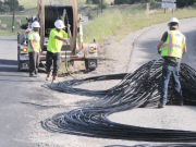 Steps detalladas ta Instalación y laying of Direct Burial Fiber Optic Cable.